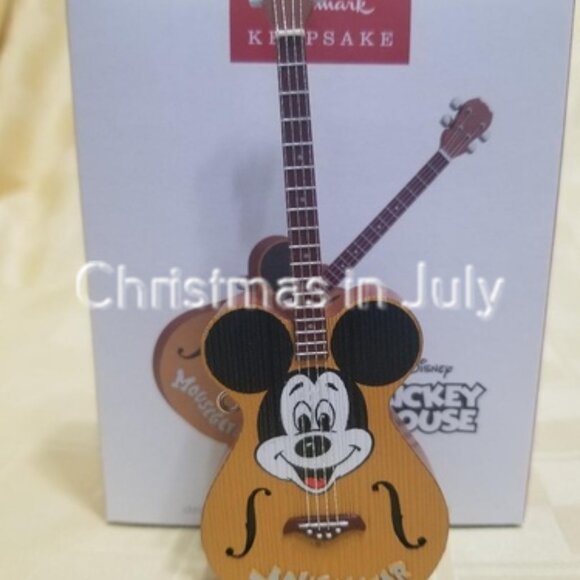 Hallmark 2024 Mousegetar Disney Mickey Mouse Guitar Magic Christmas Ornament - Picture 2 of 2